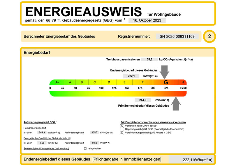 Energieausweis Haus 1